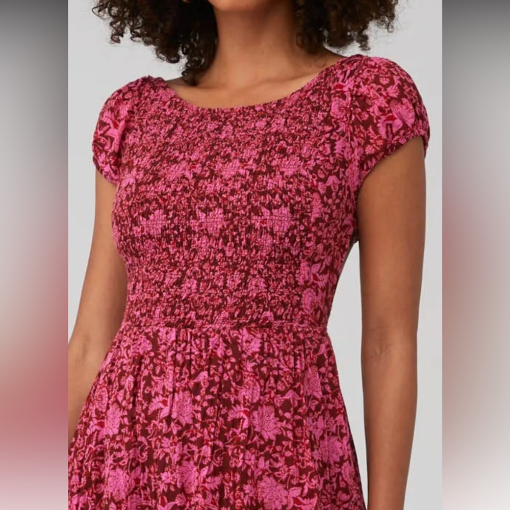 NWT FREE PEOPLE RARE-  UltraViolet Raspberry Combo Dress - Picture 4 of 8